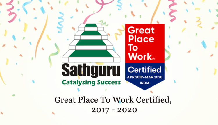 Sathguru Management Consultants, India wins the prestigious “GREAT