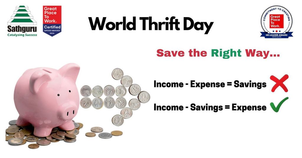 On World Thrift Day Sathguru employees engaged in discussion on Savings & Investments