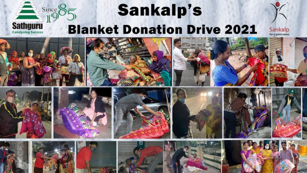 Sankalp provides blankets to homeless, street dwellers